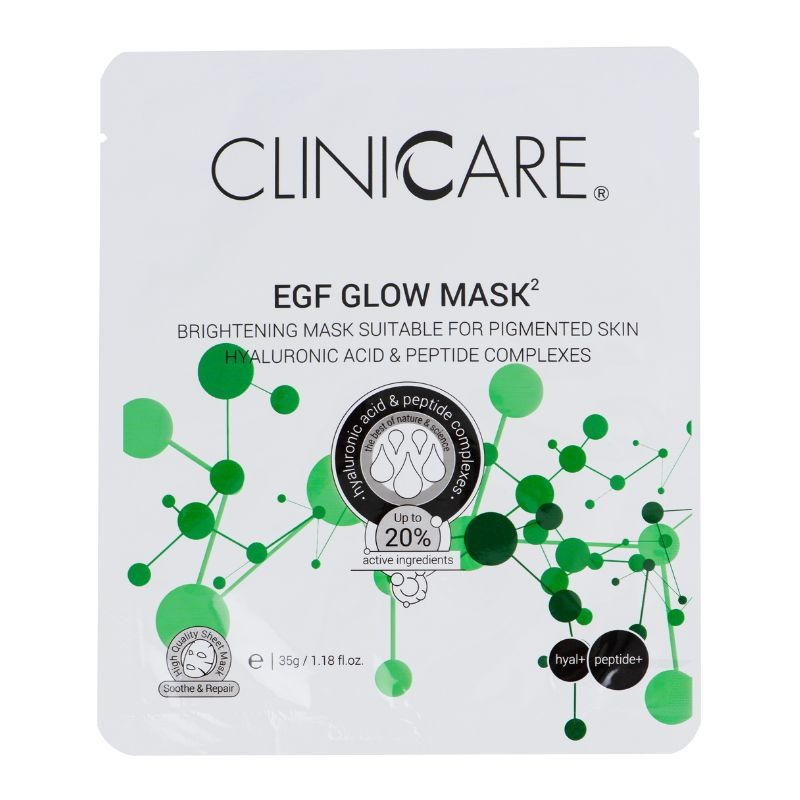 CLINICCARE EGF Glow Mask single sheet mask packaging
