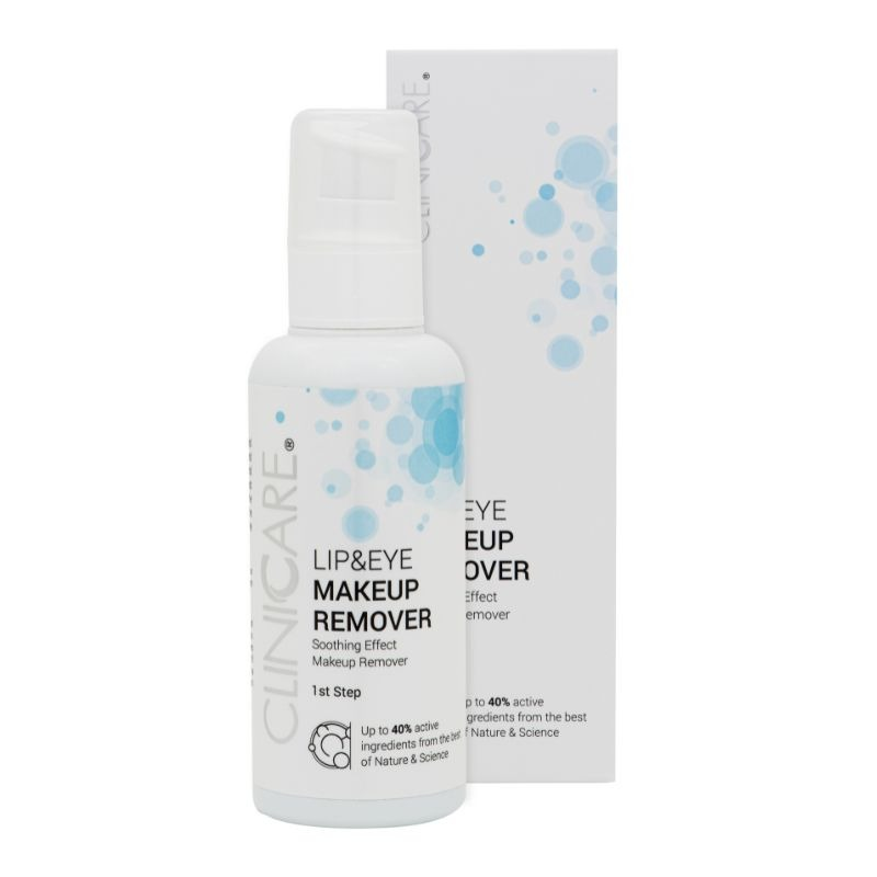 CLINICCARE Lip & Eye Make-Up Remover bottle and box