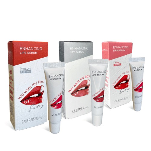 You Want My Lips plumping serum range in Clear, Nude Pink and Rosso Italiano